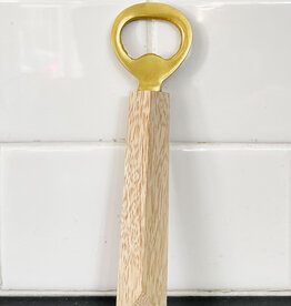 Brass & Mango Wood Bottle Opener