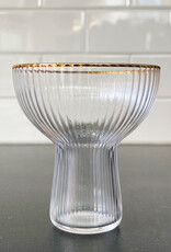Gold Rim Margarita Glasses