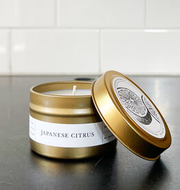 Brooklyn Candle Studio Japanese Citrus Gold Travel Candle