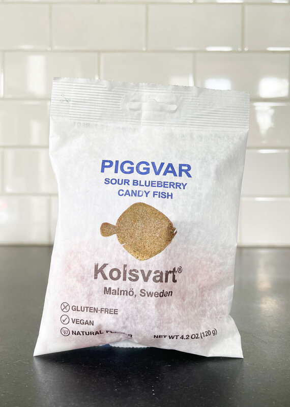 Kolsvart Sour Blueberry Candy Fish