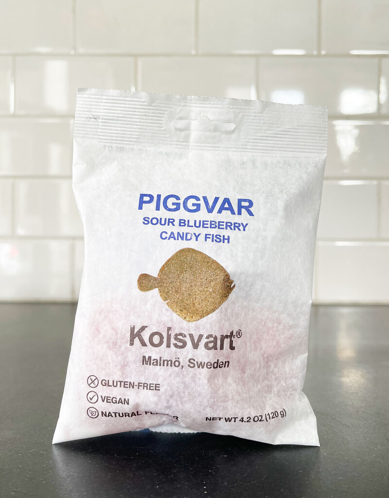 Kolsvart Sour Blueberry Candy Fish