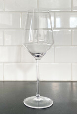 Angled Crystal White Wine Glass