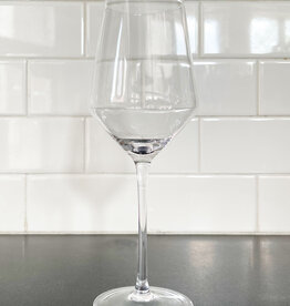 Angled Crystal White Wine Glass