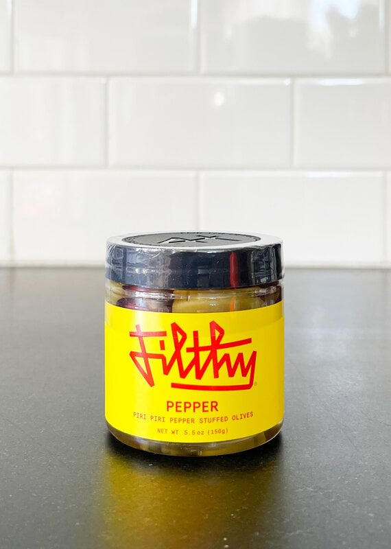 Filthy Pepper Olives - 4 oz