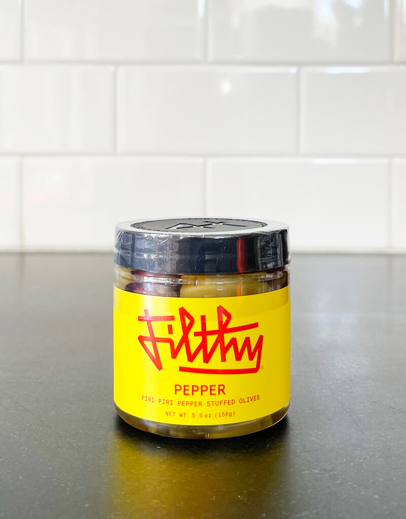 Filthy Pepper Olives - 4 oz