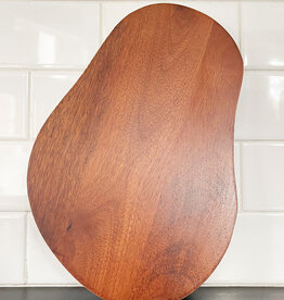 Mango Wood Kidney Shaped Cheese Board - Dark