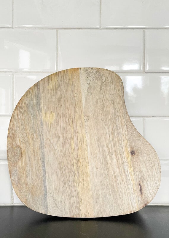 Mango Wood Kidney Shaped Cheese Board - Light