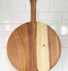 Acacia Round Board with Handle