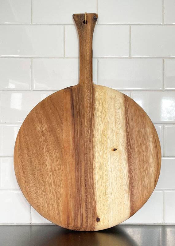 Acacia Round Board with Handle