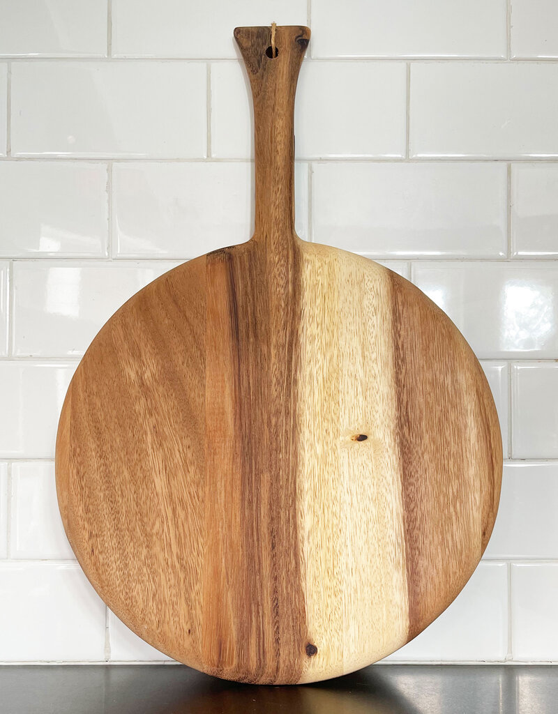 Acacia Round Board with Handle