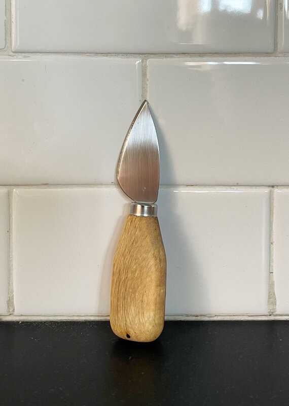 Blooming Stainless Steel & Acacia Cheese Knife