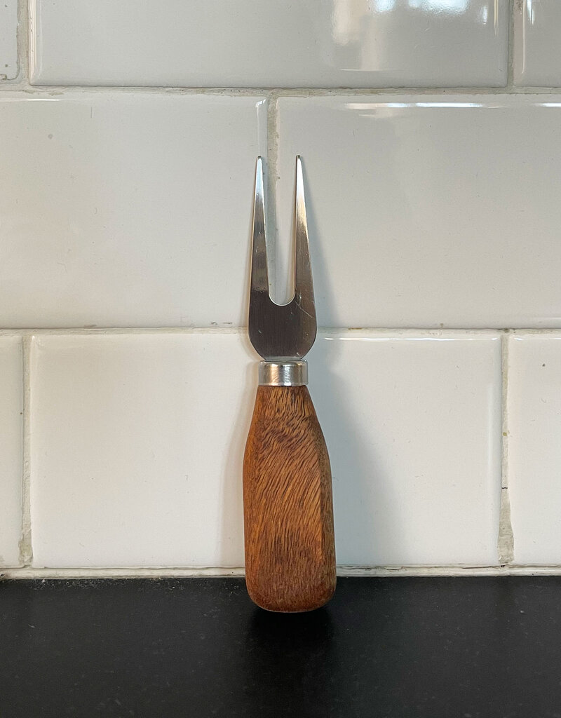Blooming Stainless Steel & Acacia Cheese Knife