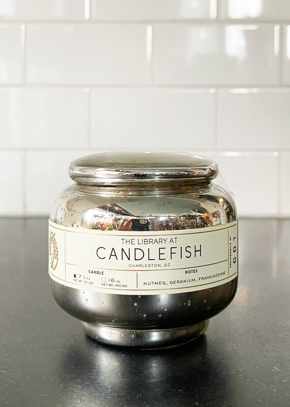Candlefish Candlefish No. 1 Silver Bubble Glass Candle