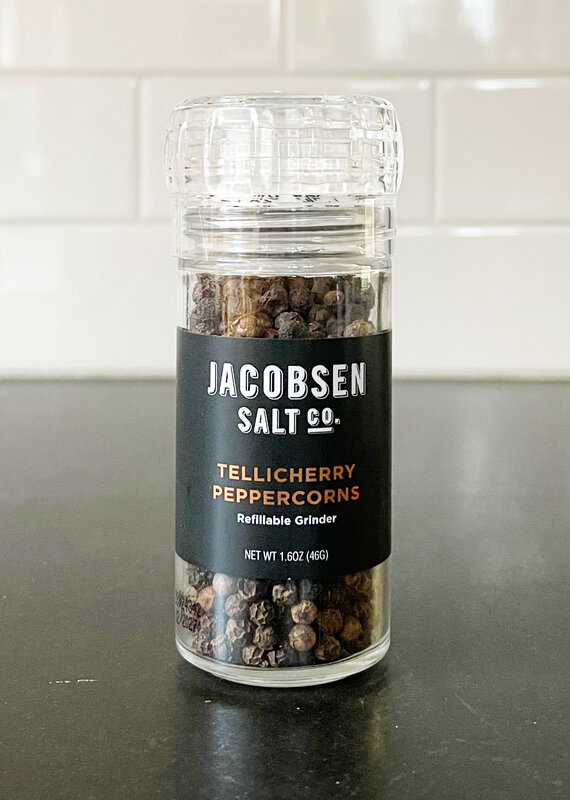 Jacobsen Salt Co. Tellicherry Peppercorn Grinder