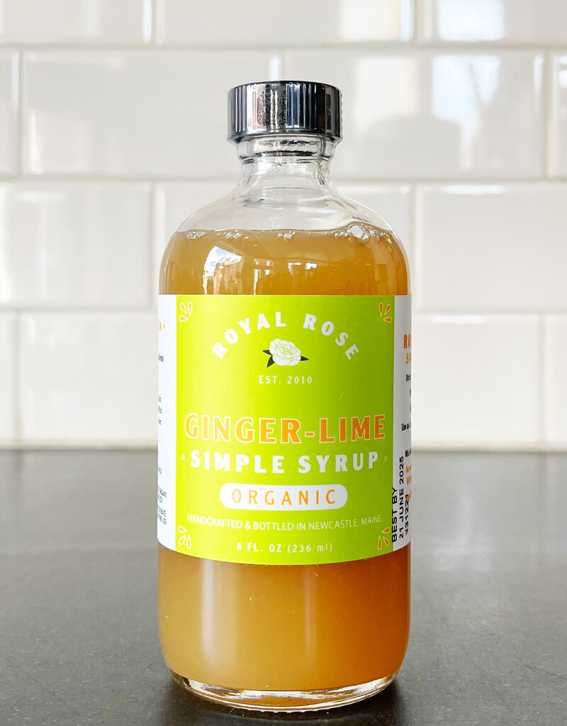 Royal Rose Ginger Lime Simple Syrup