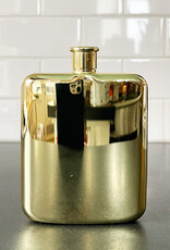 Belmont Polished Gold-Plated Flask