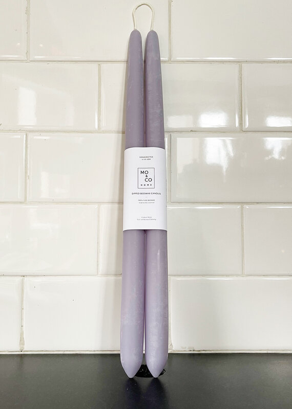 Mo&Co Beeswax 14" Candles Lavender