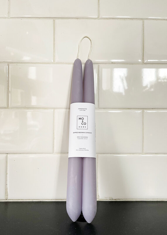 Mo&Co Beeswax 10" Candles Lavender