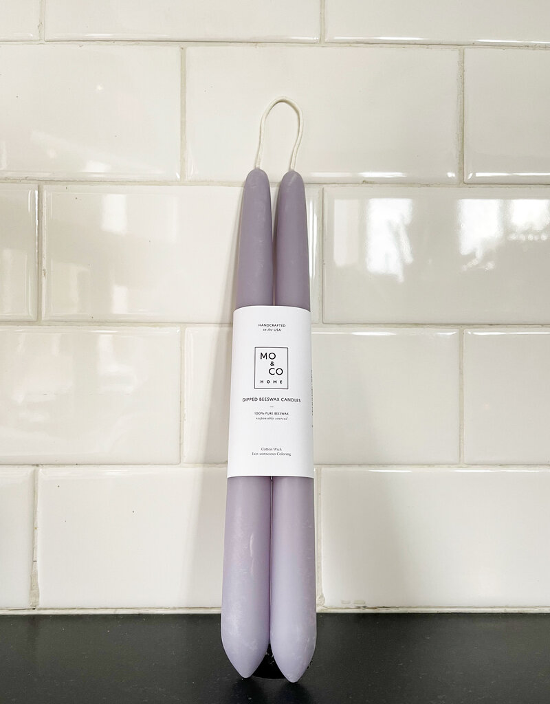 Mo&Co Beeswax 10" Candles Lavender