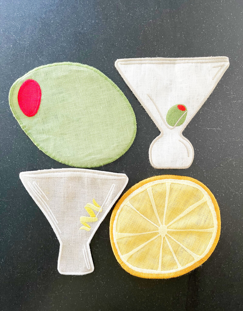 Piecework Puzzles Piecework Puzzles Martini Cocktail Napkins