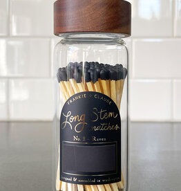 Frankie & Claude Jar with Birch Lid - Black