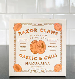 Don Gastronon Maruxaina Razor Clams in Spanish Olive Oil with Garlic & Chili
