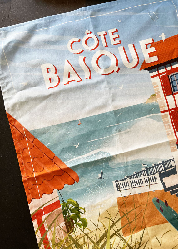 Coucke Côte Basque Tea Towel