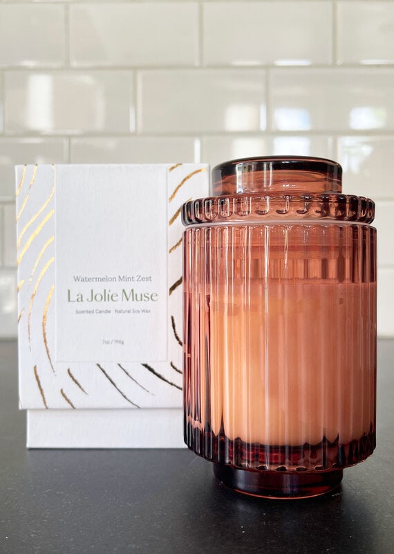 La Jolie Muse La Jolie Muse Amélie Watermelon Mint Zest Candle 7oz