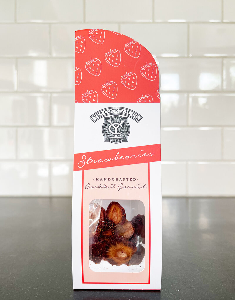Yes Cocktail Co. Dehydrated Strawberry Garnishes