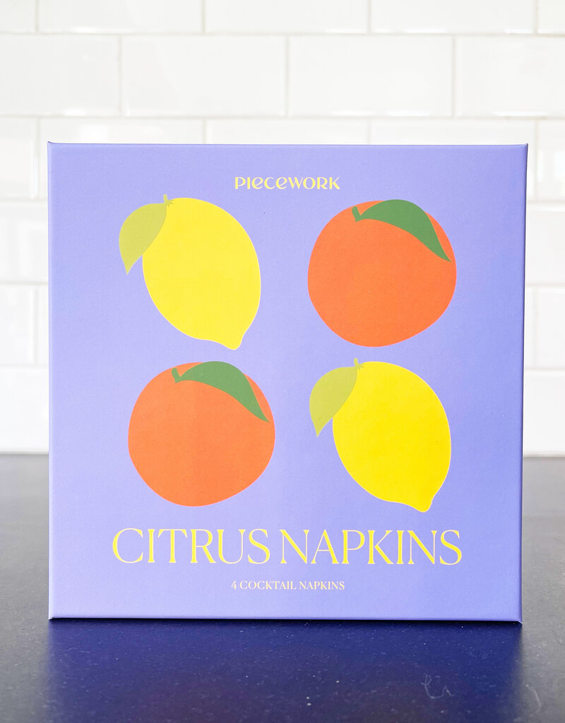 Piecework Puzzles Piecework Puzzles Citrus Cocktail Napkins