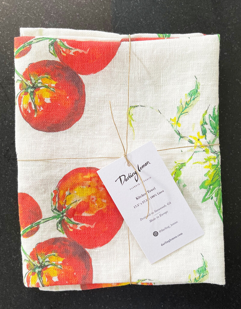 Darlng Lemon Darling Lemon Tomatoes Kitchen Towel
