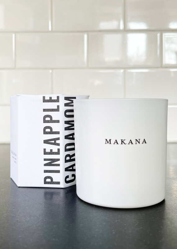 Makana Pineapple Cardamom Candle -  Paper Wrapped