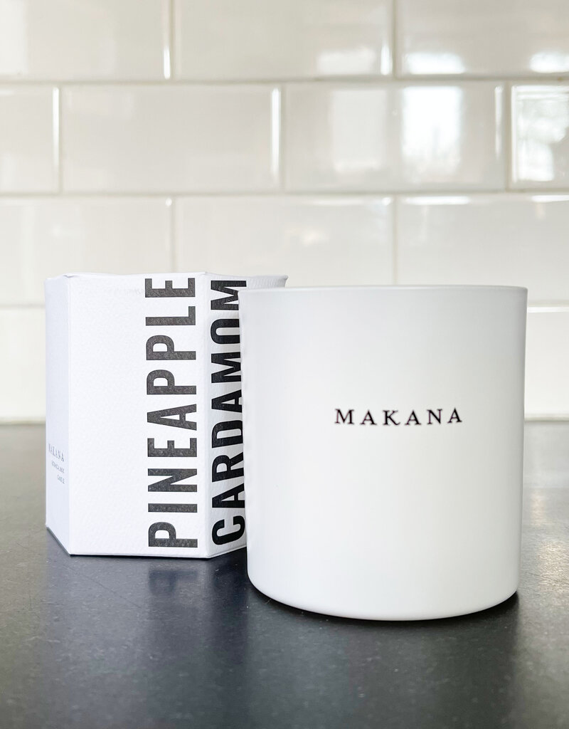 Makana Pineapple Cardamom Candle -  Paper Wrapped