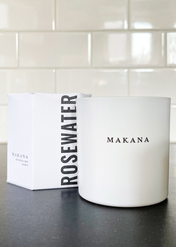 Makana Rosewater Candle -  Paper Wrapped