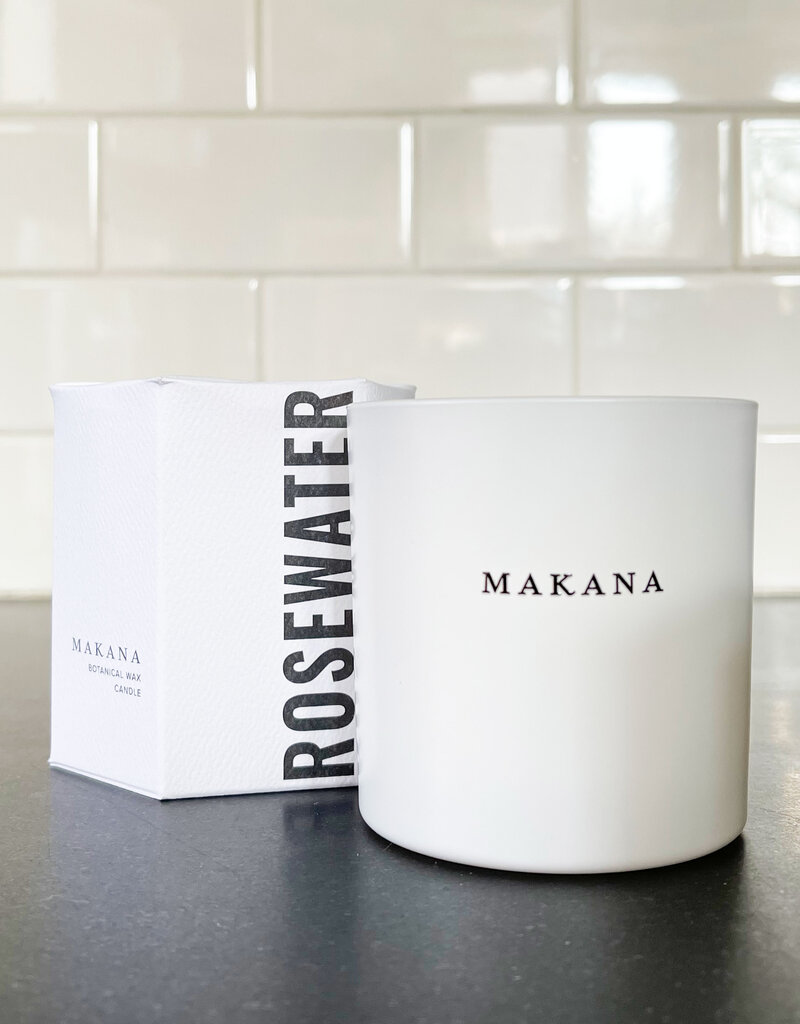 Makana Rosewater Candle -  Paper Wrapped