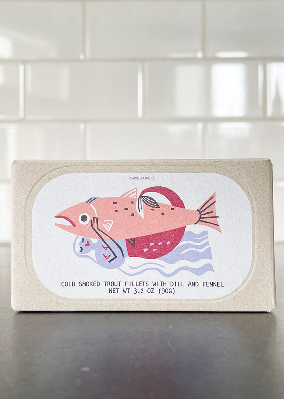 Jose Gourmet Cold-Smoked Trout Fillets in Dill & Fennel