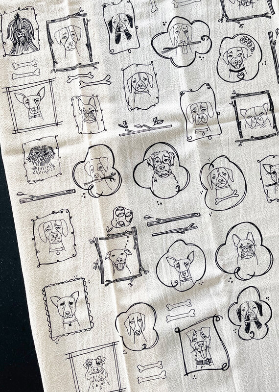 The High Fiber The High Fiber Dogs Tea Towel