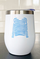 Striped Tee Insulated Wine Tumbler