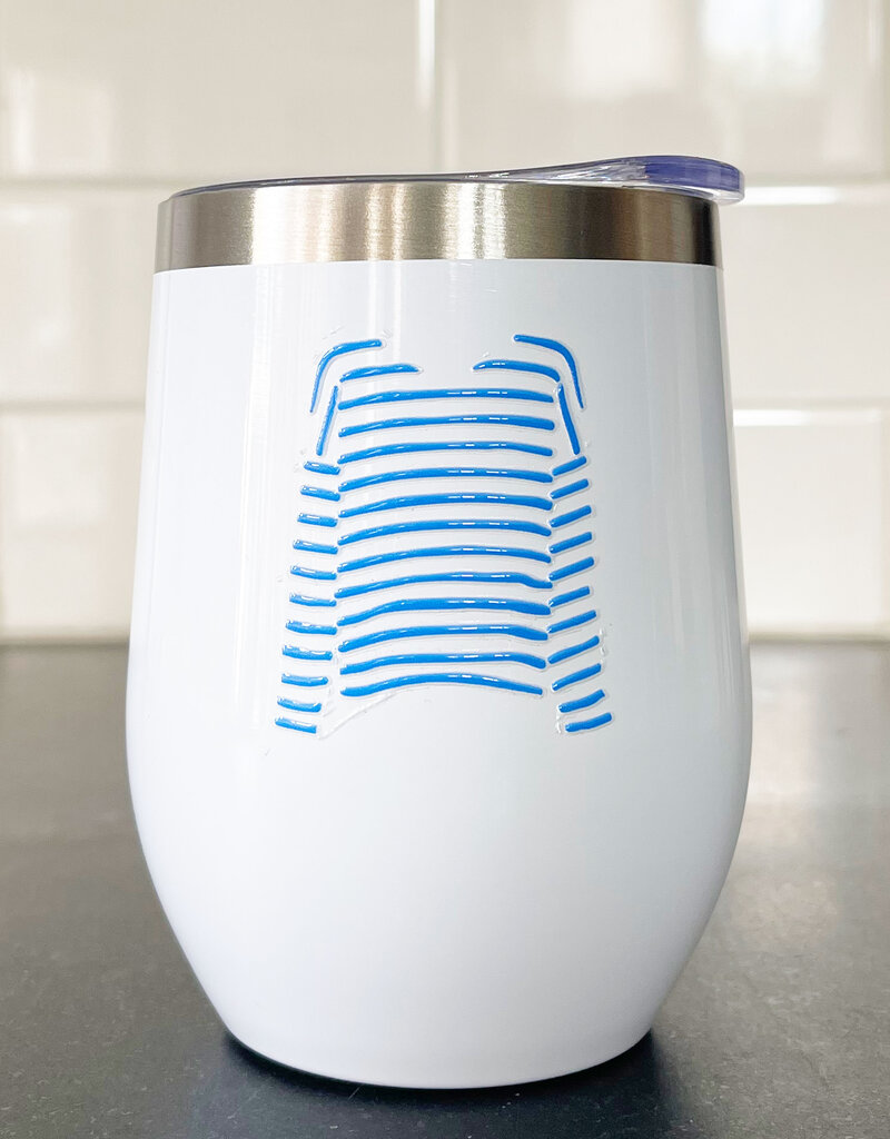 Striped Tee Insulated Wine Tumbler