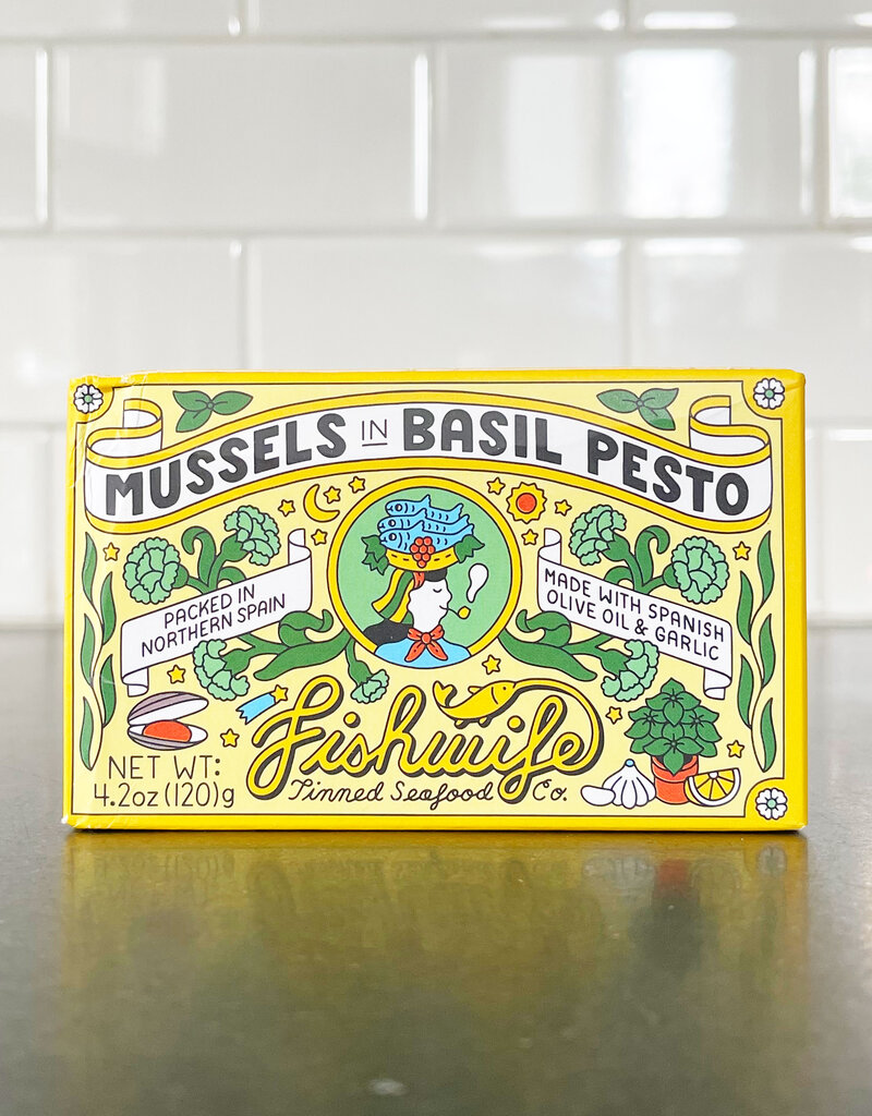 Fishwife Mussels in Basil Pesto