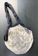 Pillowpia Pillowpia French Market Bag - Natural with Black Trim