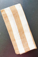 Mama & Tochter Mama & Tochter French Linen Tea Towel - Toffee Stripe