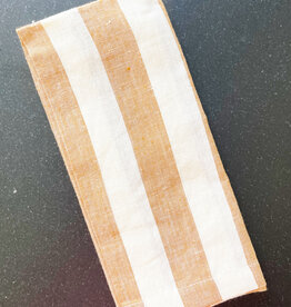 Mama & Tochter Mama & Tochter French Linen Tea Towel - Toffee Stripe