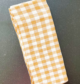 Mama & Tochter Mama & Tochter French Linen Tea Towel - Toffee Gingham