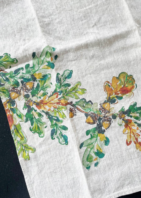 Darlng Lemon Darling Lemon Acorns Kitchen Towel