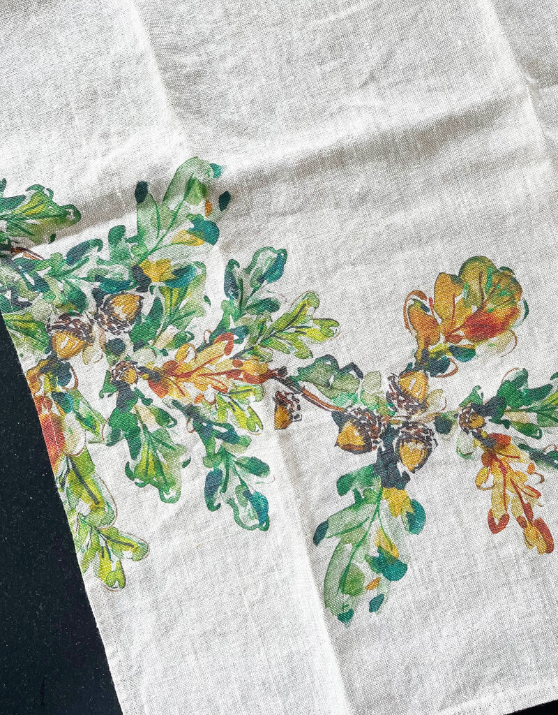 Darlng Lemon Darling Lemon Acorns Kitchen Towel
