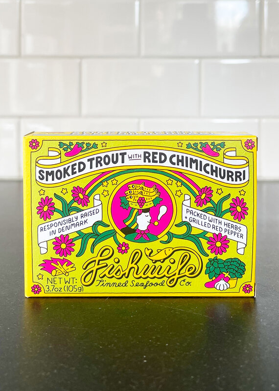 Fishwife Smoked Rainbow Trout With Red Chimichurri