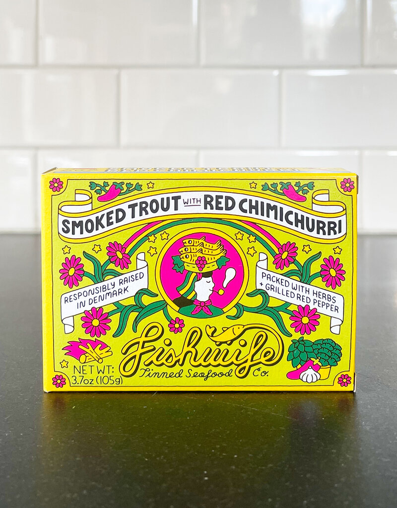 Fishwife Smoked Rainbow Trout With Red Chimichurri