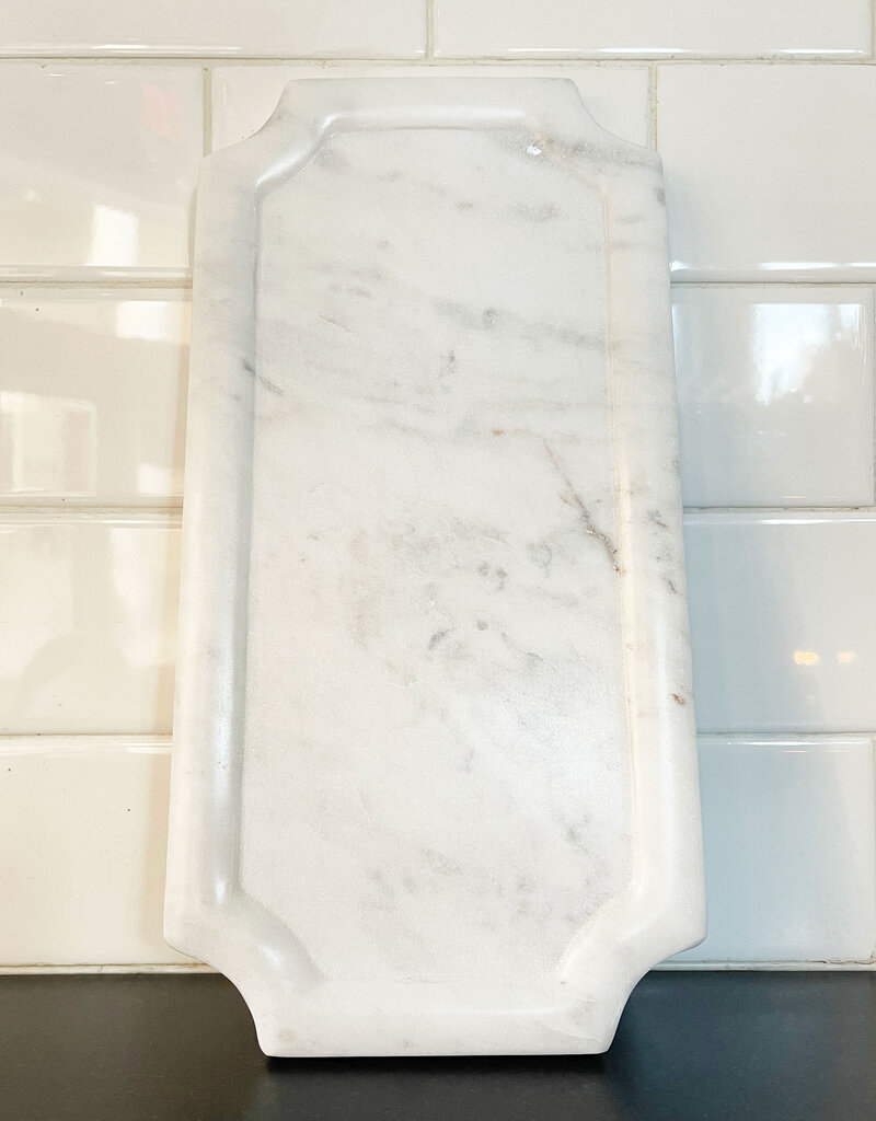 White Marble Framed Board