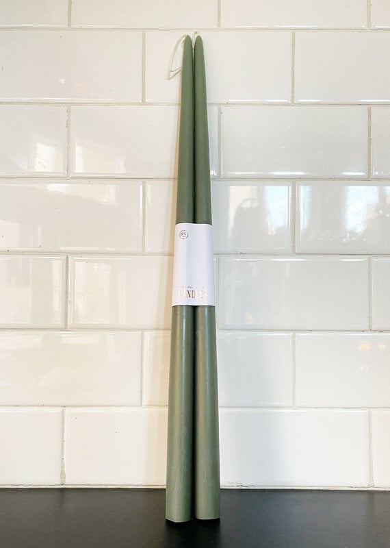 The Floral Society The Floral Society Taper Candle - Moss